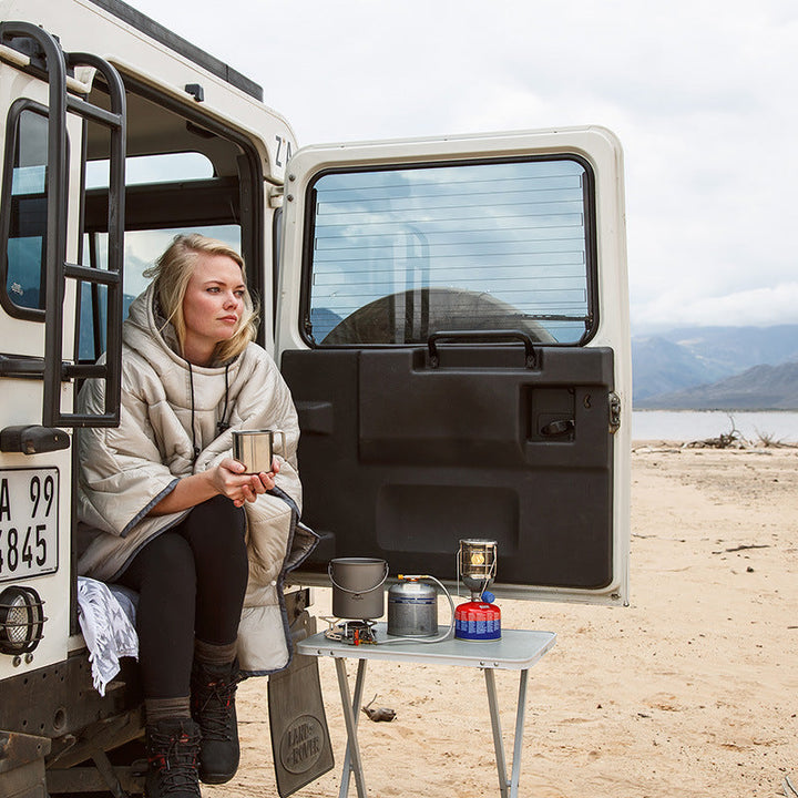 Experience Ultimate Comfort with the Portable Wearable Camping Quilt Warm Sleeping Cloak