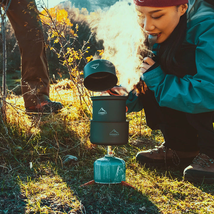 Experience Outdoor Cooking Like Never Before with the Widesea Heat-Collecting Cookware Set