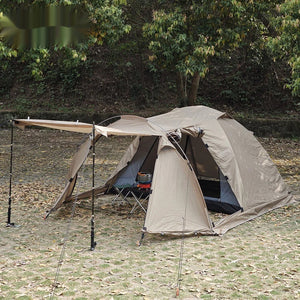 Explore the Great Outdoors with the Outdoor Camping Tunnel Tent With Extendable Dome