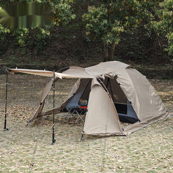 Explore the Great Outdoors with the Outdoor Camping Tunnel Tent With Extendable Dome