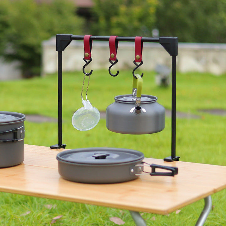 Discover the Adjustable Camping Desk Hanging Rack